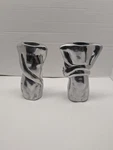 Rare Vtg Carrol Boyes South Africa Hand Crafted Pewter Man/women Candle Holders. Fixed Price $155.52.