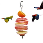 Stainless Steel Parrot Fruit Vegetable Stick Holder - Bird Feeder Toy,. Fixed Price $9.77.