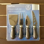 4 Pc Crofton Stainless Steel Cheese Knives Set. Fixed Price $9.99.