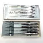 Set Of 4 Steak Knives Stainless Steel Hollow Ground Handle With Box. Fixed Price $24.95.