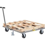 New! Pallet Dolly With T-handle Floor LOCK-40" X 48"!!. Fixed Price $1239.95.
