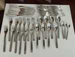 35 Stainless Steel Hercules Inox Lot /set Spoons Dinner Knives Forks. Fixed Price $49.99.