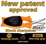 Block Knife Sharpeners- Relines And Hones Blades To Original Cutting Edges. Usa.. Fixed Price $22.49.