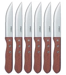 6 Knife Set Serrated Edge Steel Utility Knives Steakhouse Cutlery Utensil. Fixed Price $24.99.