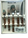 Ikea Rustik Stainless Wood Handles Full 20 Piece Flatware Set New Box. Fixed Price $80.10.