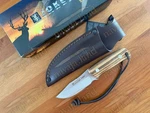 Joker Bushcraft Knife Rabbit Mova Stainless Steel 3.34" Blade Bocote Wood. Fixed Price $78.15.