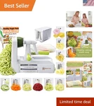 10-BLADE Vegetable Spiralizer: Zucchini Slicer & Veggie Noodle Maker, .... Fixed Price $62.39.