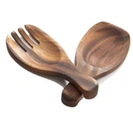 7 3/8X3 1/8 Inch Brown Salad Hands Woodard Charles Wooden Serving Server. Fixed Price $34.52.