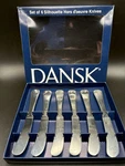 Dansk Set Of 6 Hors Oevre Knives Stainless Steel Silhouette Party Hostess. Fixed Price $16.00.