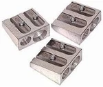 3 Pack: 1040501 2-HOLE Pencil Sharpener Magnesium Alloy Wedge Profile. Fixed Price $15.34.