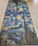 New Large Reversible Van Gogh Gustav Klimt Art Wrap Yang Chengzu Palermo Sicily. Fixed Price $78.00.