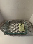 Arthur Court Aluminium Magnolia Flower Rectangular Casserole Server & Pyrex Dish. Fixed Price $164.99.