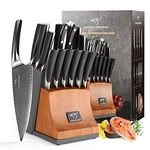 Nanfang Brothers 15-PIECE Damascus Kitchen Knife. Fixed Price $207.90.