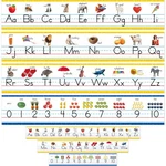 Alphabet & Number Line Bulletin Board Set, Pcs Abc 123 Wall Decorations .... Fixed Price $13.07.