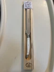 New Jean Dubost Laguiole White Bread Knife W/ Wood Box, France, Sealed. Fixed Price $34.99.