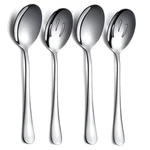 Kyraton 4-PIECE Stainless Steel Serving Utensil Set 2 Spoons And .... Fixed Price $10.81.