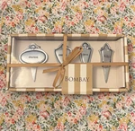Bombay Cheese Markers Charcuterie Polished Aluminum Gift Buffet Dinner Set Of 4. Fixed Price $14.00.