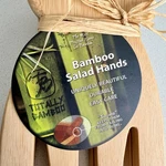 Totally Bamboo Salad Hands Serving Tongs New Giftable Free Shipping. Fixed Price $18.99.