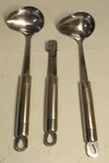 Tramontina Inox Stainless Steel Serving Utensils Ladle Spoons Commercial Brazil. Fixed Price $22.18.