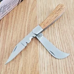 Rite Edge Electricians Pocket Knife Stainless Steel Blades Wood Handle 210595. Fixed Price $13.89.
