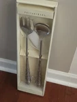 Pottery Barn Madena Silver Salad Servers New In Box. Fixed Price $29.99.