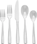 Mikasa Delano Satin 20-PIECE Stainless Steel Flatware Set, Service For 4. Fixed Price $59.99.