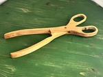 Alaskan Birch Salad Tongs For Serving Kitchen Handcraft Scissors Wooden 11". Fixed Price $10.00.