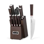 Kuisine Kitchen Knife Set,damascus Steel Ultra Sharp, Ergonomic Non-slip Wood.... Fixed Price $147.54.