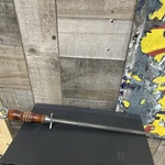 Sharpening Steel Honing Rod Wood Handle W/ Guard Case Xx. Fixed Price $110.00.