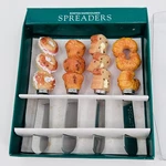 Boston Warehouse Breakfast Theme Spreaders - Set Of 4 Bagel Croissant Muffin. Fixed Price $12.99.