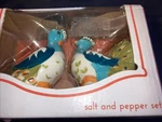 Boston Warehouse Peacock Salt & Pepper Shakers. 2014 #31906 New In Box. Fixed Price $8.00.