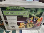 Nib Portable Wrought Iron Utensil Caddy 3 Piece Set. Fixed Price $35.00.