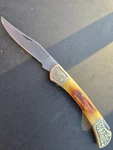 Ole Smoky Folding Pocket Knife 3" Stainless Steel Lock Blade Ornate Ends. Fixed Price $15.00.