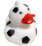 Free Ship - White Soccer Ball Team Sports Cruising Rubber 2" Cruise Duckie. Fixed Price $8.28.