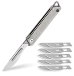 Keyunity KK02 Titanium Flipper Pocket Knife, Quick Open Keychain Folding. Fixed Price $18.00.