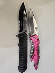 Tac-force TF-705 Half Serrated Blade Tactical And TF-916. Fixed Price $8.40.