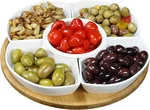 Elama Lazy Susan Appetizer Condiment Server Set 6PC 12.25" Serving Tray. Fixed Price $87.99.