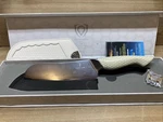 Dalstrong Frost Fire Series Santoku Knife White Stainless Steel W/ Blade Cover. Fixed Price $140.00.