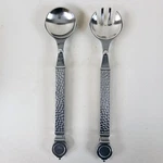 Southern Living Salad Servers Set Hammered Silver Metal Conroy New. Fixed Price $23.29.