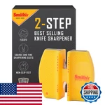 Smith's Smiths Ccks 2-STEP Knife Sharpener Yellow Preset Coarse Fine. Fixed Price $16.71.
