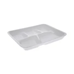 Pactiv Lightweight Foam School Trays, White, 5-COMPARTMENT, 8 1/4 X 10 1/2, 500/. Fixed Price $118.65.