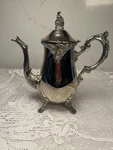 Godinger 20TH Century Baroque Silverplate Coffee Tea Pot Ornate W Lid. Fixed Price $30.00.