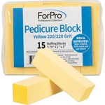 Forpro Professional Collection Yellow Pedicure Block, 220/220 Grit, Three-sid.... Fixed Price $13.23.