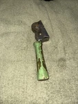 Ace Mfg Roller Pull Thru Kitchen Knife Sharpener Good Patina Green Handle Mcm. Fixed Price $9.00.