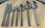 7 Pc Set Wedgwood Arden Vera Wang Stainless Flatware. Fixed Price $125.00.