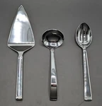 Vera Wang Wedgwood Chime Pattern 3 Piece Serving Set 18/10 Stainless Flatware. Fixed Price $41.95.
