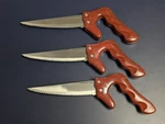 Dci Steak Saws Knives Designed Look Like Small Hand (set Of 3). Fixed Price $9.00.
