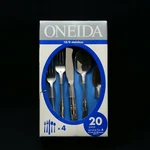 Oneida Avalon Flatware - 20 Piece Set, Service For 4, Stainless Steel New. Fixed Price $75.95.