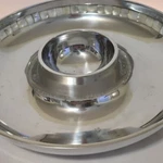 Towle Silversmiths Party Set Platter Chip & Dip Mother Of Pearl-new No Box. Fixed Price $13.99.