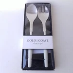 Gold Coast 2 Pc Gift Set Serving Spoon & Fork Sku 0005CR. Fixed Price $13.99.